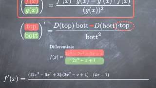 M44 Quotient Rule for derivatives [upl. by Aicilra]