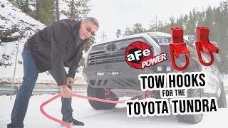 aFe POWER Front Tow Hooks for the 2224 Tundra In Action [upl. by Jamison]