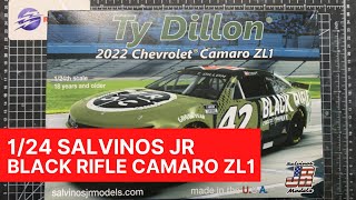 124 Salvinos Jr Camaro ZL1 Black Rifle Coffee A look inside the box [upl. by The]