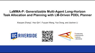 LaMMAP Generalizable MultiAgent LongHorizon Task Allocation and Planning with LMDriven PDDL [upl. by Aronael451]