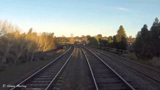 A trip up front on a VLocity Railcar from Bendigo to Kyneton [upl. by Llenrag]