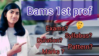 All About BAMS 1st prof  NCISM pattern Marks distribution ElectivesSyllabus [upl. by Eidak]