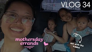 Hi Vlog 34 a mothersday work errand  spending the day with Fi and the kids 💞💐 [upl. by Llehcam]