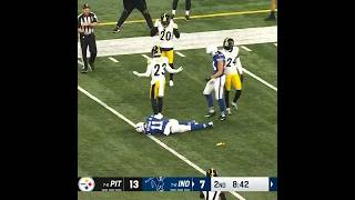 Damontae Kazee Ejected After Big Hit On Michael Pittman Minshew Steelers Vs Colts Scripted NFL [upl. by Sirref]