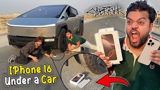 My Response To Tiktokers 😡  iPhone 16 Pro Max Vs CyberTruck 🔥  iPhone Ko Gari Ke Neeche De Diya 🤣 [upl. by Spike]