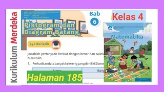 Ayo berlatih halaman 185 Matematika kelas 4 Kurikulum merdeka revisi 2022 Bab 6 GUcilchaNEL1964 [upl. by Ymmac]