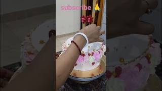 1m nozzle side flowers design  fondant star sticks cake  fondant star cake decoration shorts yt [upl. by Lladnik607]