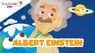 Albert Einstein  Biografía en cuento para niños  Shackleton Kids [upl. by Arbrab]