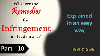 Remedies for Infringement and Passing off of trademark  Trade Mark Act 1999 [upl. by Luben690]