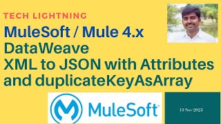 MuleSoftHow to Convert XML to JSON with attributes and repeated object with array using DataWeave [upl. by Eissed615]