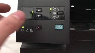 Printer HP LaserJet M1132MFP print test [upl. by Zetrok314]