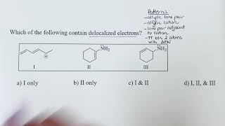 Identifying delocalized electrons example [upl. by Wendelin665]