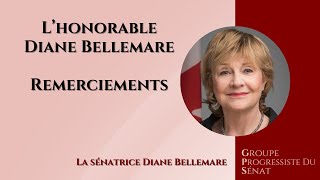 La sénatrice Bellemare exprime ses remerciements  10 octobre 2024 source française [upl. by Epoh]