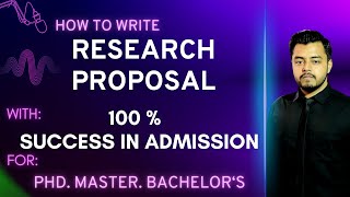 4 important steps🤞How to write a RESEARCH PROPOSAL l Research proposal methodology [upl. by Haiacim]