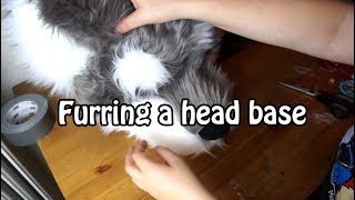 Tutorial 9 Furring the Fursuit Head Base  part 1 [upl. by Marvin987]