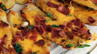 Potato Skins Recipe  Laura Vitale  Laura in the Kitchen Episode 280 [upl. by Firehs]