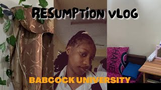 Babcock University School Resumption Vlog Road trip  Unpacking [upl. by Spatz]