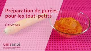 La purée de carottes  Préparer une purée pour les tout petits RECETTE [upl. by Haven]