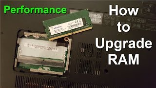 How to Upgrade laptop RAM and How to Install laptop Memory 2019  Faster laptop  Beginners [upl. by Annoyed735]