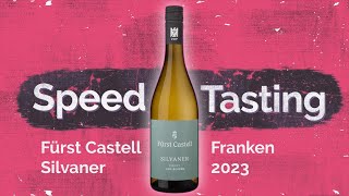 Vier Flaschen Speedtasting Fürst Castell Silvaner vom Keuper [upl. by Parrott]