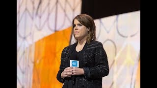 Princess Eugenie and Princess Beatrice speak at WE Day UK 2018 [upl. by Novyat515]