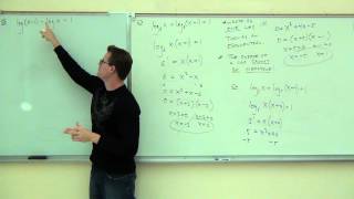 Intermediate Algebra Lecture 127 Solving Exponential and Logarithmic Equations [upl. by Hagi]