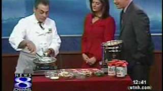 Chef Borruso  Penne ala Vodka on News Channel 8 Connecticut [upl. by Hen]