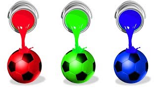 Learn Colors With Colourful Fun Soccer Balls  Super Geek Heroes Learning Videos For Kids [upl. by Ursi577]