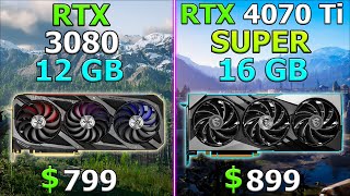 RTX 4070 Ti Super vs RTX 3080  Test in 10 Games  2K [upl. by Torhert924]