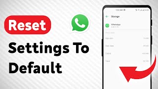 How To Reset Settings To Default in WhatsApp Updated [upl. by Marin]