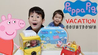 Peppa Pigs Vacation Countdown Calendar with Peppa Pig Beach Toys [upl. by Anirtal]