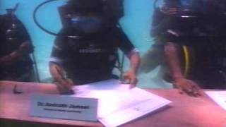 An Underwater Meeting of the Maldivian Parliament [upl. by Yromem]