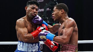 Devin Haney vs Gamboa Full fight Highlights [upl. by Sucramat]