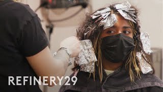 Getting Low Maintenance Contouring Highlights  Hair Me Out  Refinery29 [upl. by Phalan180]