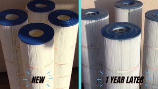 Pleatco Swimming Pool Cartridge Filter Review 1 Year Update and Review Model PJAN145 [upl. by Gardol]