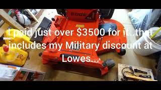 Ariens Edge Zeroturn 52quot mower for the homesteadworth ithow much  how did it do Lowes [upl. by Gnep]