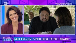 Giulia Bevilacqua quotSono al cinema con Enrico Brignanoquot  La Volta Buona 04102023 [upl. by Yaras]