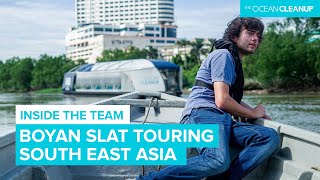 Boyan Slat touring through Asia  Cleaning Rivers  The Ocean Cleanup [upl. by Fabrienne]