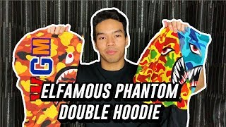 RasaLokal  Elfamous Phantom Hoodie BAPE SHARK VERSI LOKAL [upl. by Jacquet]