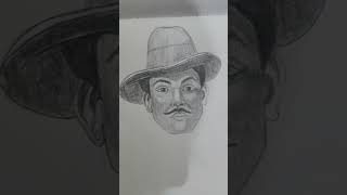 Bhagat singh drawing ♥️ drawing trending viralshort [upl. by Cesya]