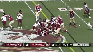 Trey Benson vs Virginia Tech [upl. by Einahpats]