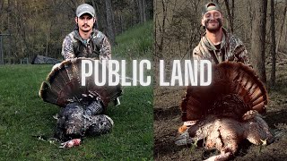 2 KILLS within SECONDS  Turkey Hunting KENTUCKY Public Land [upl. by Victoria101]