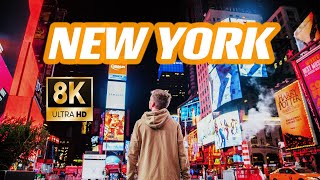 12 Best Places to Visit in New York City in 8K  Largest City in USA  New York Travel Guide  NYC [upl. by Htiffirg]