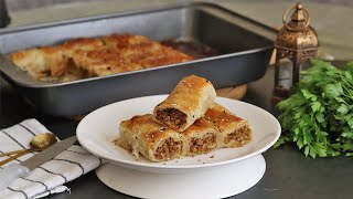 Borek recipe Turkish borek with meat filling  The Cookbook [upl. by Odel]