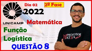 UNICAMP 2022  Segunda Fase  Questão 8  Função Logística [upl. by Zeph134]