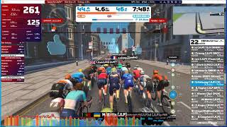 Zwift  Race FRR World Tour  Triquetra Stage 4 on Leith Hill After Party in London [upl. by Haisej232]