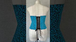 How to sew Bustier Loops with Rattail Satin Cord corset corsettutorial shorts [upl. by Arza]