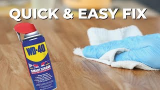 Quick Fix For Squeaky Floors with WD40 [upl. by Aivekal370]