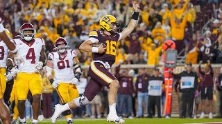 Cinematic Recap Gopher Football Upends 11 USC 2417 [upl. by Alimrahs]