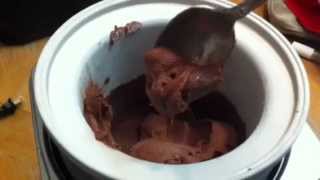 Sicilian Chocolate Gelato in Cuisinart Ice Cream Maker [upl. by Ratib]